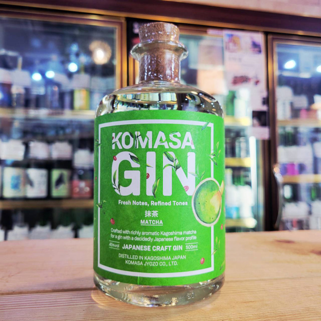 KOMASA GIN 抹茶 小正ジン,鹿児島県,小正醸造,ジン,させ酒店,佐瀬酒店,千葉県千葉市稲毛区,地酒,酒屋,販売,専門店,通販,日曜営業,祝日営業
